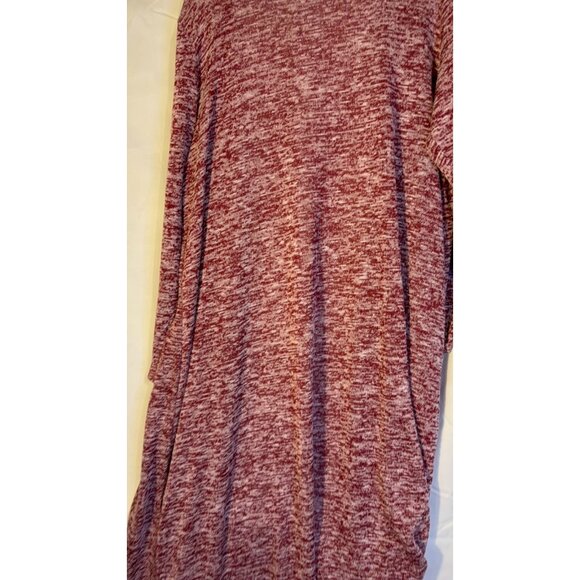 NWT Long Cardigan Sweater Duster Lularoe Sarah Womens Large Purple Knit Boho - Picture 4 of 5